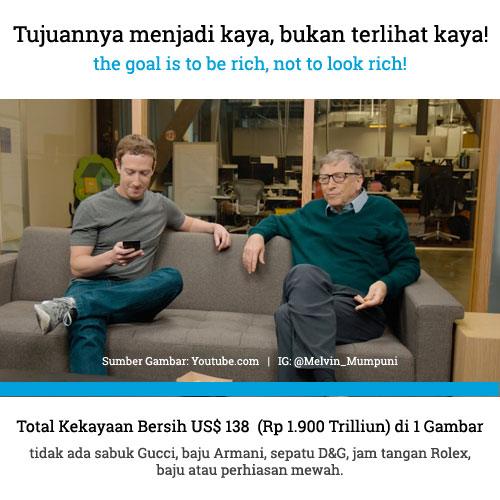 Literasi Keuangan  - The Goal Is To Be Rich, Not To Look Rich