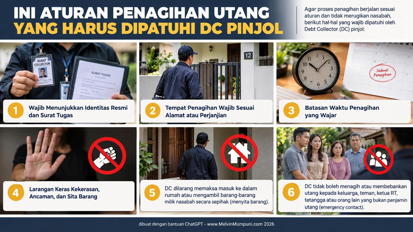 Aturan Resmi OJK DC Pinjol Datang ke Rumah Melvin Mumpuni Aturan Resmi OJK DC Pinjol Datang ke Rumah