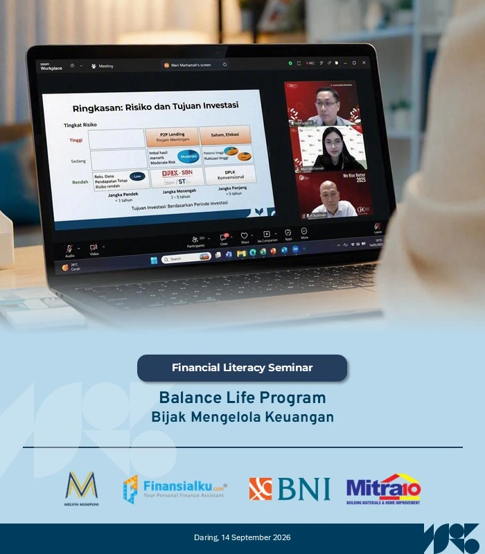 In House Training Financial Wellness: Finansialku x BNI x Mitra 10