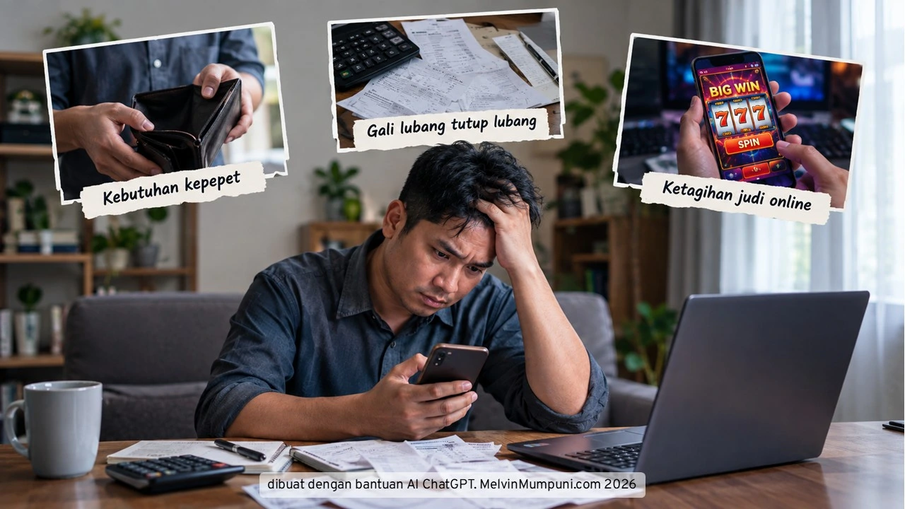 3 Penyebab Pinjol: Kepepet Tidak Ada Dana Darurat, Gali Lubang Tutup Lubang dan Kecanduan Judi Online