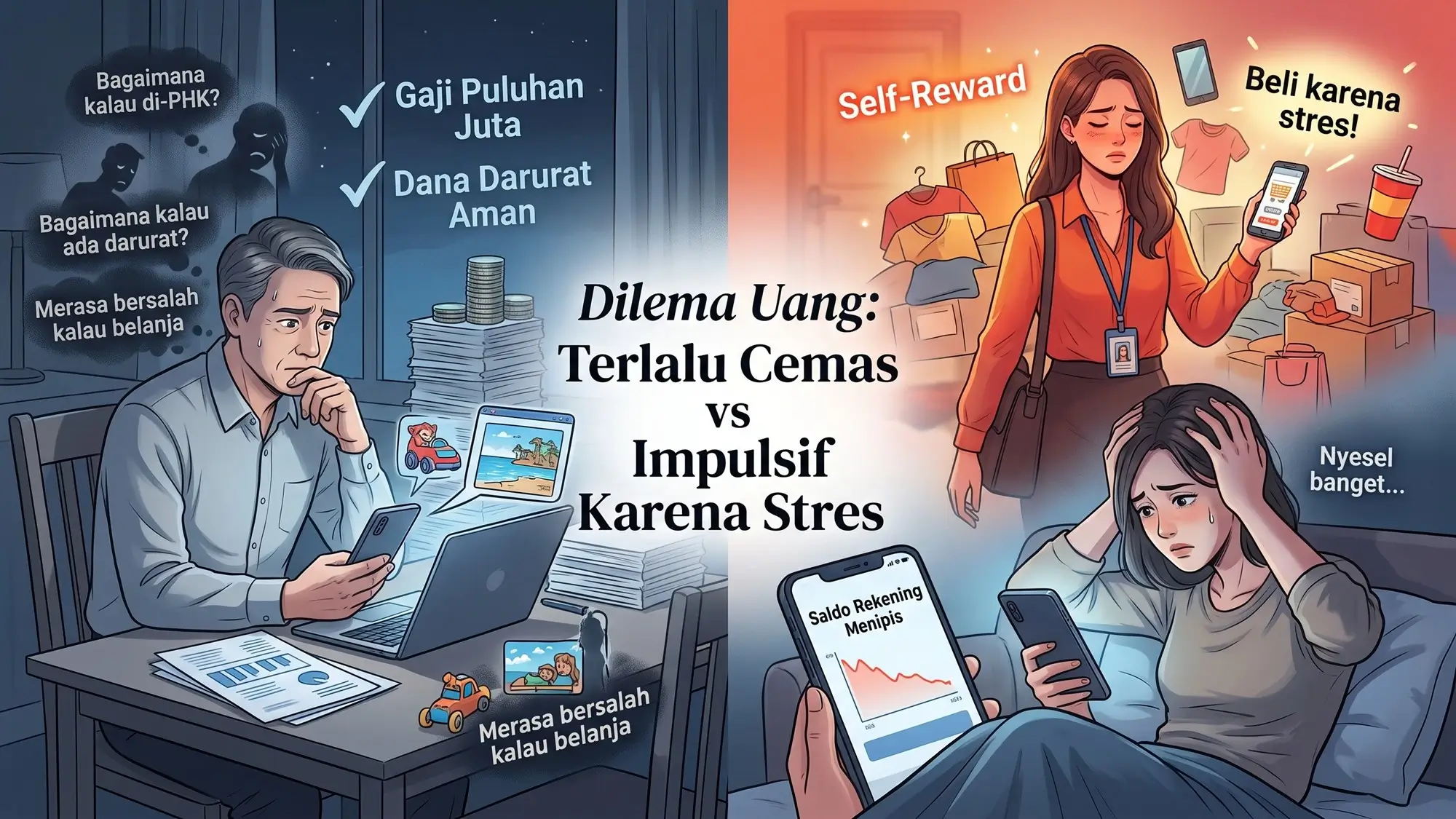Tanda Trauma Keuangan Selalu Cemas Saat Keluar Uang atau Belanja Impulsif